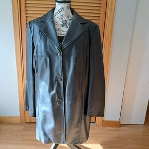 EUC DANIER leather Women's Coat Size XL